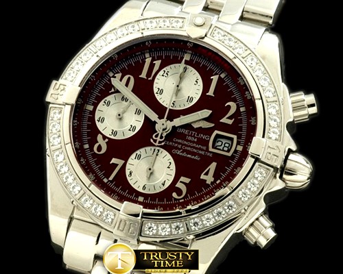 브라이틀링 Chronomat Evo SS Brown Num A7750 28800bph -BSW0193C