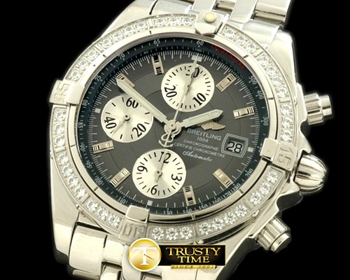 브라이틀링 Chronomat Evo SS Grey Sticks A7750 28800bph -BSW0193H