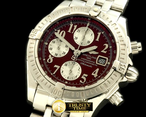 브라이틀링 Chronomat Evo SS/SS Brown Num A7750 28800bph -BSW0195C