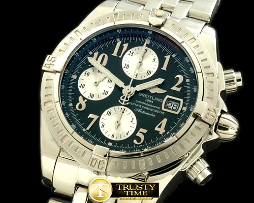 브라이틀링 Chronomat Evo SS/SS Grey Num A7750 28800bph -BSW0195D