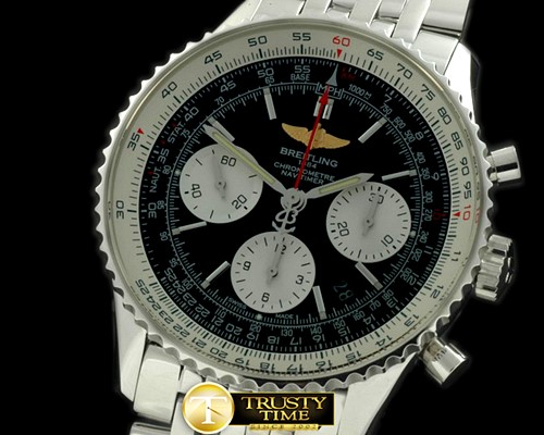 브라이틀링 Navitimer B01 SS/SS Black Asian 7750 -BSW0238A