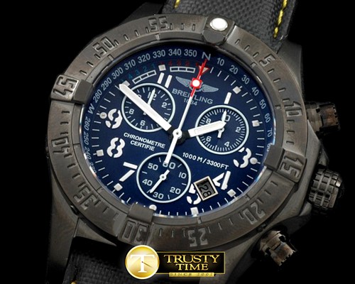 브라이틀링 Seawolf Chrono PVD/NY Graphite Num Swiss Eta Qtz 251 -BSW0282F
