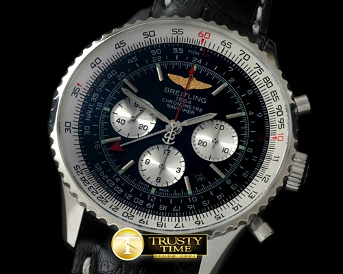브라이틀링 Navitimer GMT SS/LE Black A7750 -BSW0287B