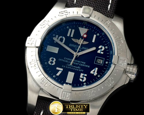 브라이틀링 Seawolf SS/LE Blue Num Asian 2813 21J -BSW0288C