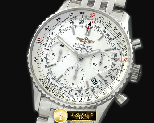브라이틀링 Navitimer SS/SS White Sticks 7750 -BSW0289B