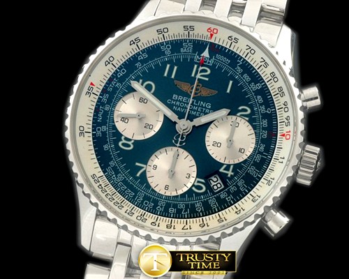 브라이틀링 Navitimer SS/SS Blue Num 7750 -BSW0289E