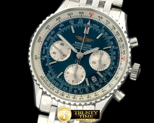 브라이틀링 Navitimer SS/SS Blue Sticks 7750 -BSW0289F
