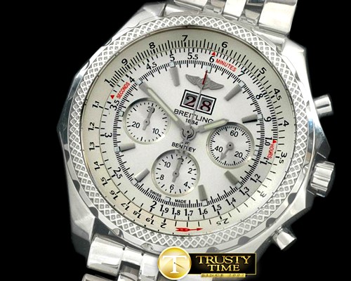브라이틀링 Bentley 6.75 Big Date SS/SS White A7750 -BSW0291A