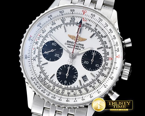 브라이틀링 Navitimer SS/SS White Sticks A7750 -BSW0313A