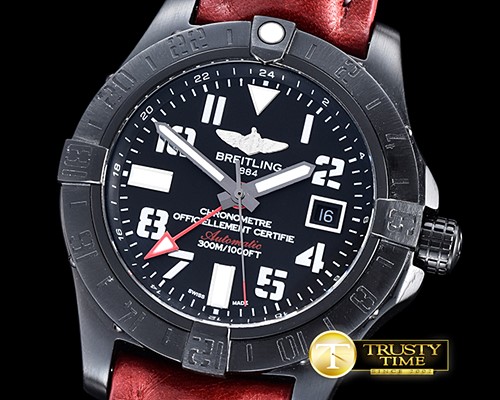 브라이틀링 Avenger GMT 43mm PVD/LE Black Num Asia 2836 -BSW0320A