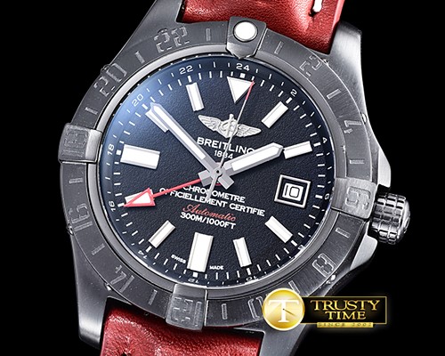 브라이틀링 Avenger GMT 43mm PVD/LE Black Sticks Asia 2836 -BSW0320C