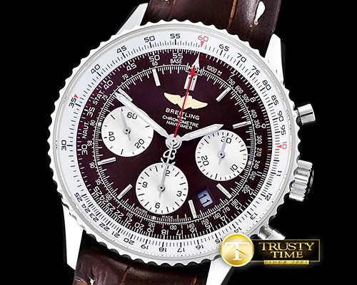 브라이틀링 Navitimer SS/LE Brown Asia 7750 Mod -BSW0321C