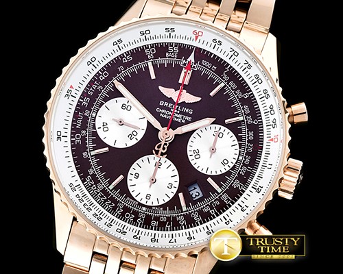 브라이틀링 Navitimer RG/RG Brown Asia 7750 Mod -BSW0321E