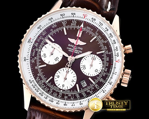 브라이틀링 Navitimer RG/LE Brown Asia 7750 Mod -BSW0321F