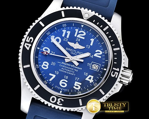 브라이틀링 SuperOcean 44mm SS/RU Blue Num Noob Asia 2824 -BSW0326B