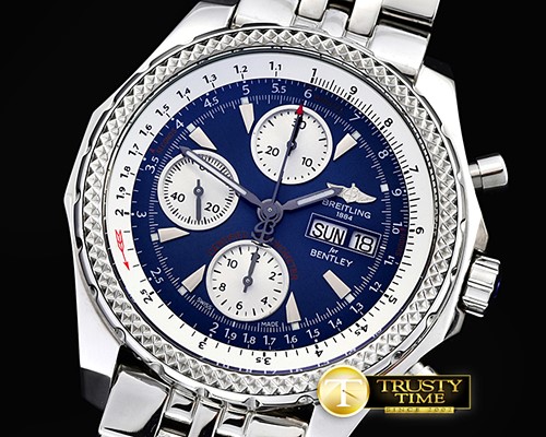브라이틀링 Bentley GT 44mm SS/SS Blue BP Ult Asia 7750 -BSW0334A