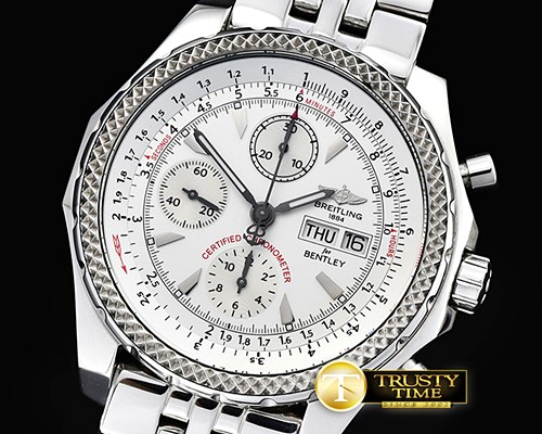 브라이틀링 Bentley GT 44mm SS/SS White BP Ult Asia 7750 -BSW0334B