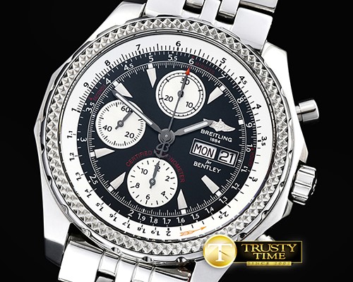 브라이틀링 Bentley GT 44mm SS/SS Black BP Ult Asia 7750 -BSW0334C