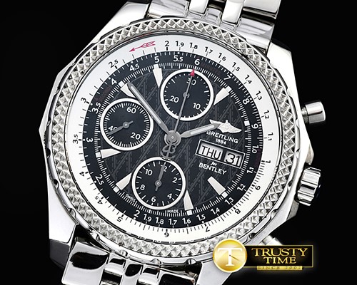 브라이틀링 Bentley GT 44mm SS/SS Black Pattern BP Ult Asia 7750 -BSW0334G