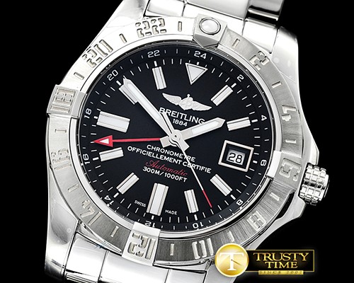 브라이틀링 Avenger II GMT A3239011 SS/SS Black GF A2836 -BSW0347C