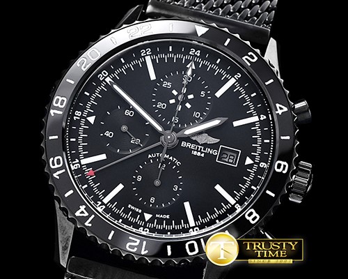 브라이틀링 Chronoliner 46mm GMT PVD/PVD Black Asia 7750 -BSW0348A