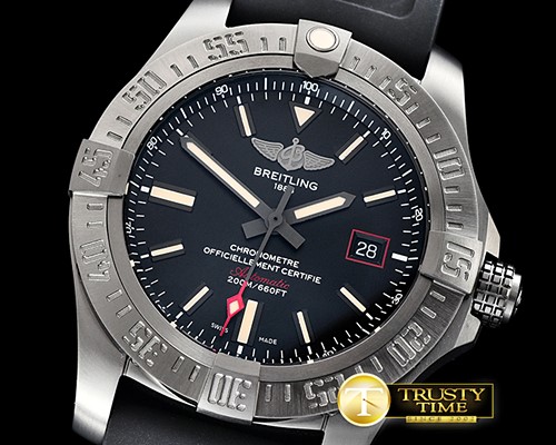 브라이틀링 Avenger BlackBird 44mm DLC/TI/RU Black GF V2 A2824 -BSW0349B