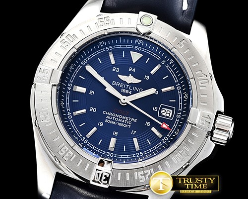 브라이틀링 AeroMarine Colt II 44mm SS/LE Blue ANF Asia 2836 -BSW0351C