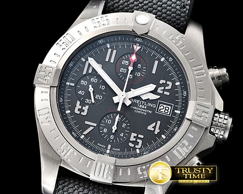 브라이틀링 Avenger 2017 Chronograph TI/NY Grey/Num GF V2 A7750 Mod -BSW0352