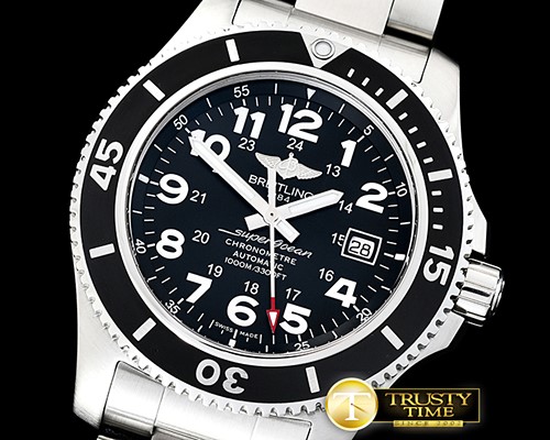 브라이틀링 SuperOcean II 44mm SS/SS Black/Num GF Asia 2824 -BSW0353B