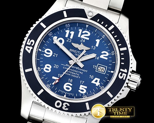 브라이틀링 SuperOcean II 44mm SS/SS Blue/Num GF Asia 2824 -BSW0354A