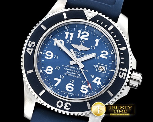 브라이틀링 SuperOcean II 44mm SS/RU Blue/Num GF Asia 2824 -BSW0354B