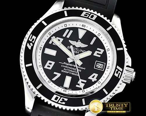 브라이틀링 SuperOcean II 42mm SS/RU Blk/Wht GMF Asia 2824 -BSW0356A