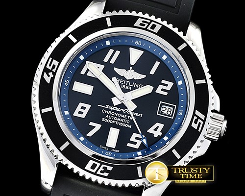 브라이틀링 SuperOcean II 42mm SS/RU Blk/Blue GMF Asia 2824 -BSW0356D