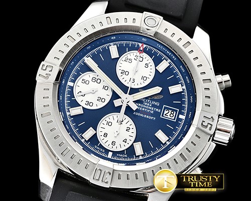 브라이틀링 Colt 44mm Chronograph Automatic SS/RU Blue/Stk A7750 -BSW0357A