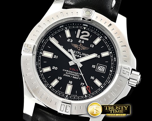 브라이틀링 Colt Automatic 42mm SS/LE Black ANF Asia 2836 -BSW0367B