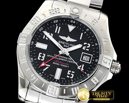 브라이틀링 Avenger II GMT A3239011 SS/SS Black GF A2836 -BSW0368B