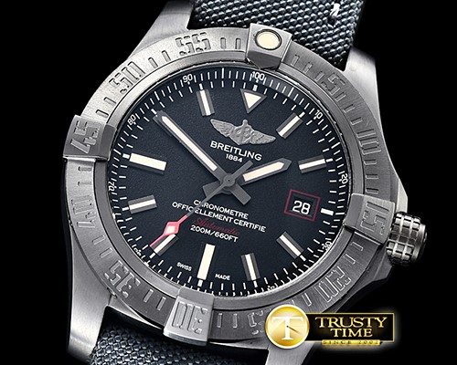 브라이틀링 Avenger BlackBird 44mm DLC/TI/NY Black ANF A2824 -BSW0383A