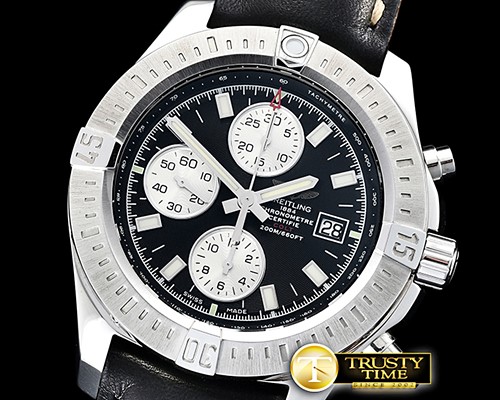 브라이틀링 Colt 44mm Chronograph Automatic SS/LE Black/Stk A7750 -BSW0384C