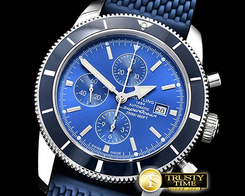 브라이틀링 SuperOcean Heritage II Chrono SS/RU Blue OMF A7750 -BSW0385D