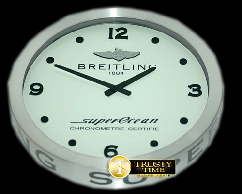 브라이틀링 Dealer Clock SuperOcean Style SS/Wht Swiss Quartz -BSWCLK002