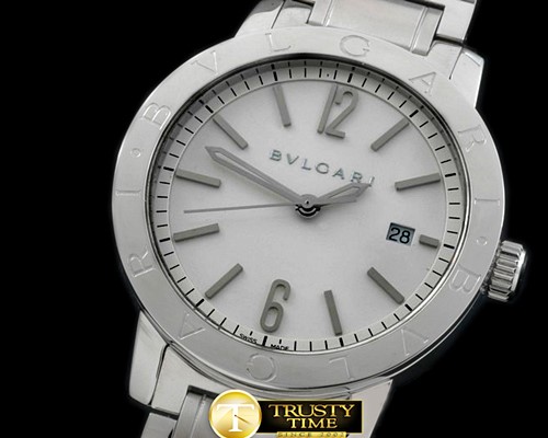 불가리 Bvlgari Bvlgari Auto SS/SS White Jap Miyota 9015 -BVG0055A
