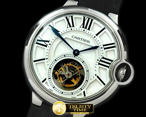까르띠에 Ballon de Cartier XL Tourbillon SS/LE Wht FTour -CAR0218B