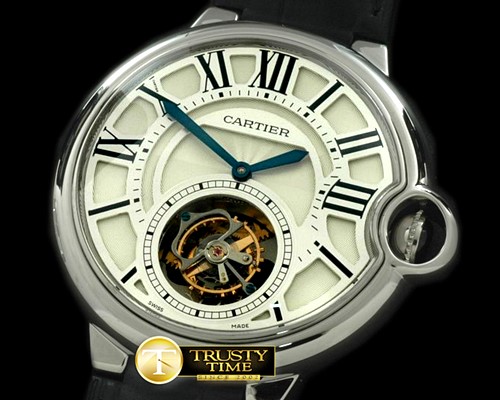 까르띠에 Ballon de Cartier XL Tourbillon SS/LE White FTour -CAR0234A