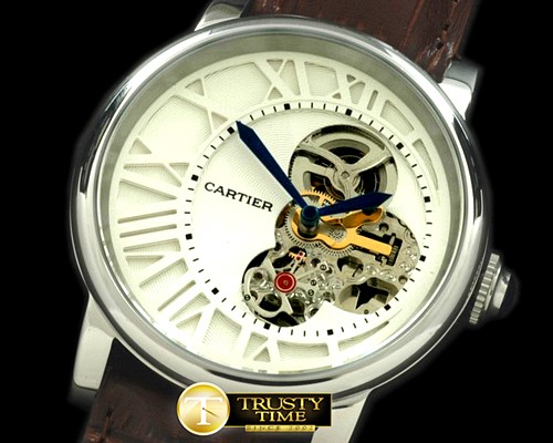 까르띠에 Ronde De Cartier Tourbillon SS/LE White Asian 2813 -CAR0241A