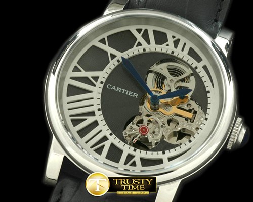 까르띠에 Ronde De Cartier Tourbillon SS/LE Black Asian 2813 -CAR0241B