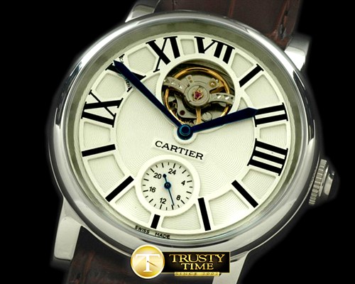 까르띠에 Ronde De Cartier Tourbillon SS/LE White Asian 2813 -CAR0243B