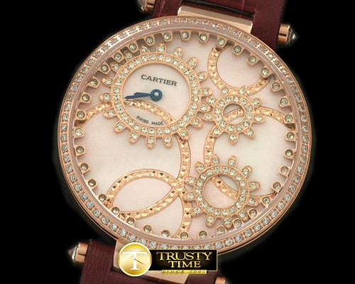 까르띠에 High Jewellery RG/LE MOP Pink Swiss Quartz -CAR0244B