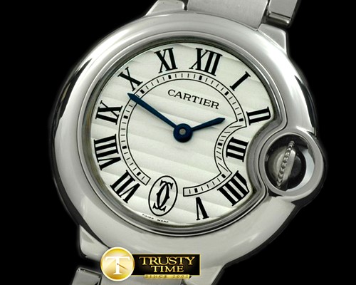까르띠에 Ballon Bleu de Cartier Ladies SS White Swiss Quartz -CAR0267
