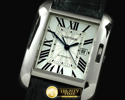 까르띠에 Tank Anglaise Mid SS/LE White Swiss Eta 2671 -CAR0272B