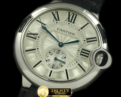 까르띠에 Ballon Bleu de Cartier Men SS/LE White Swiss Qtz -CAR0279C